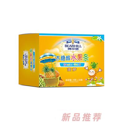 博爾慧木糖醇水果條代理菠蘿草莓藍(lán)莓多種口味兒童小零食水果條10g*30條