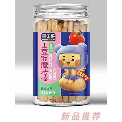 果條哥土豆泥魔法棒180克瓶裝 番茄味香蕉味原味磨牙食品兒童零食招商