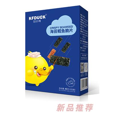 功夫小鴨海苔鱈魚混合堅(jiān)果海苔脆片不同口味小零食40g