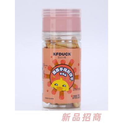功夫小鴨蘸醬手指形餅干草莓牛奶香橙多種口味餅干小零食135g