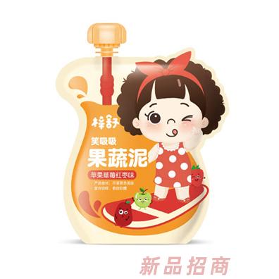 梓舒果蔬泥蘋(píng)果草莓紅棗黃桃燕麥香橙山藥味多種口味果蔬泥