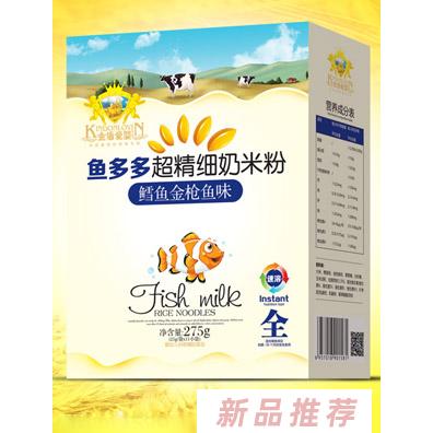金盾愛嬰鱈魚金槍魚西蘭花胡蘿卜核桃紅棗超精細奶米粉盒裝