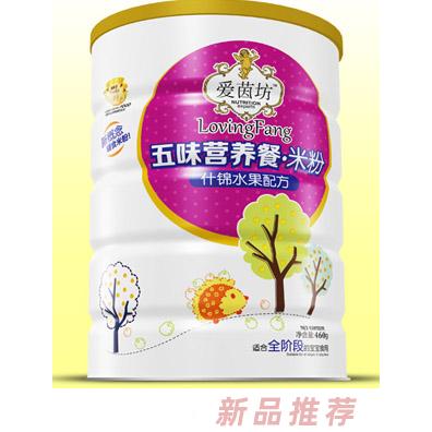 愛茵坊什錦水果燕麥鐵鋅雙益護(hù)暢五谷珍寶五味營(yíng)養(yǎng)餐米粉鐵聽輔食代理