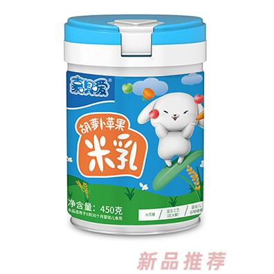 嘉唄噯米乳聽裝胡蘿卜蘋果淮山蓮子鐵鋅鈣多種口味兒童米乳