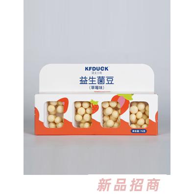 功夫小鴨益生菌豆酸奶香蕉草莓味多種口味混合兒童輔食76g