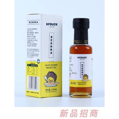 功夫小鴨黑芝麻核桃亞麻籽油富含天然物質(zhì)食用油100ml