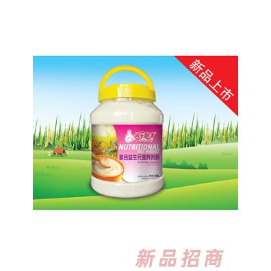 倍樂(lè)媽咪復(fù)合益生元果蔬多維核桃蓮子鐵鋅鈣營(yíng)養(yǎng)米粉900g桶裝