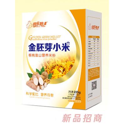倍樂(lè)媽咪核桃淮山鐵鋅鈣五谷雜糧益生元金胚芽小米營(yíng)養(yǎng)米粉盒裝