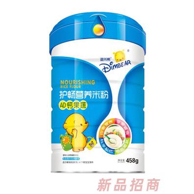 迪米熊AD鈣果蔬復(fù)合益生元核桃蓮子鐵鋅鈣多種口味護(hù)暢營(yíng)養(yǎng)米粉罐裝