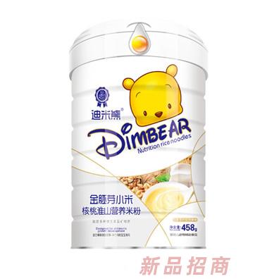迪米熊淮山核桃鐵鋅鈣五谷雜糧益生元金胚芽小米營(yíng)養(yǎng)米粉罐裝