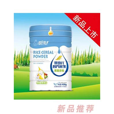倍樂(lè)媽咪果蔬多維核桃蓮子鐵鋅鈣益生元多種口味嬰幼兒營(yíng)養(yǎng)米乳罐裝