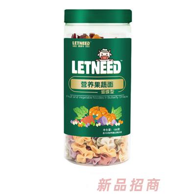 萊萊牛營養(yǎng)果蔬面蝴蝶型卡通顆粒面多種造型兒童輔食