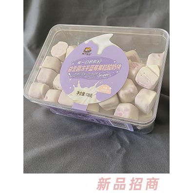 兩個(gè)寶貝益生菌凍干藍(lán)莓果粒酸奶塊128g