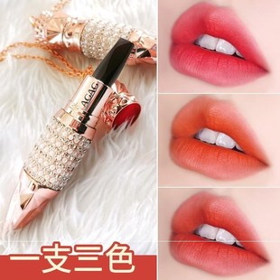 AGAG女王權(quán)杖口紅滋潤一支三色小眾品牌學生平價爛番茄牛血色柔霧oem代加工