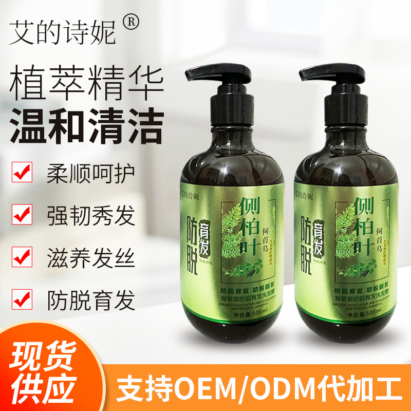 艾的詩(shī)妮廠家批發(fā)側(cè)柏葉防脫育發(fā)固發(fā)洗發(fā)水OEM代加工