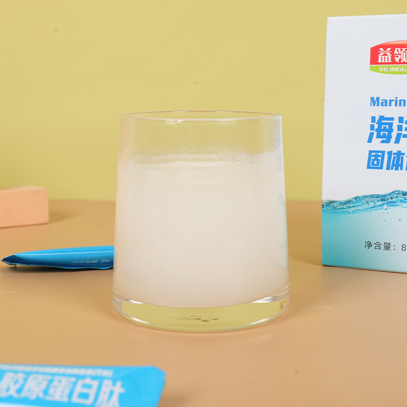 海洋魚(yú)膠原蛋白肽固體飲料爆款廠家貼 牌加 工一件代發(fā)OEM代加工