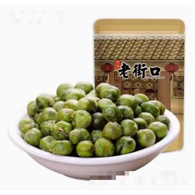 老街口蒜香青豆200g香酥豌豆休閑零食小吃炒貨堅(jiān)果零嘴