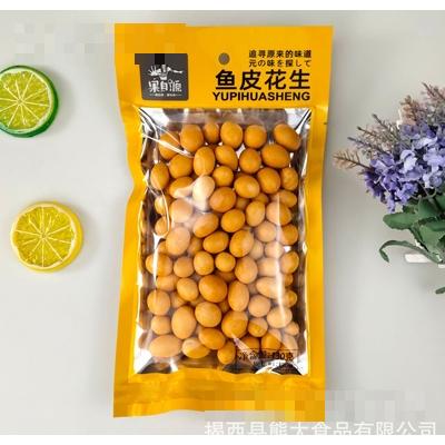 果自源130g魚皮花生炒貨零食