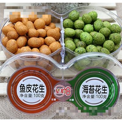 星期八100g魚(yú)皮花生+100g海苔花生休閑食品