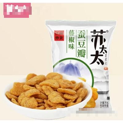 蘇太太蠶豆瓣散裝休閑零食下酒菜藤椒味500g
