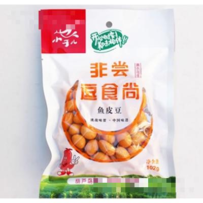 名門食品小于兒系列魚皮豆裹衣花生102克炒貨零食熟特產(chǎn)批發(fā)