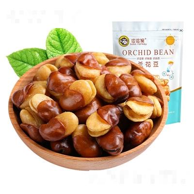 波波猴干果炒貨廠家網(wǎng)紅休閑零食批發(fā)代發(fā)袋裝蘭花豆