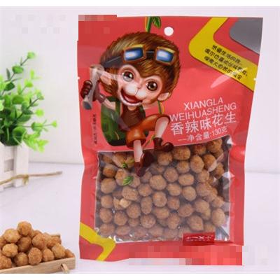 機靈猴香辣味花生130g休閑食品零食代理招商