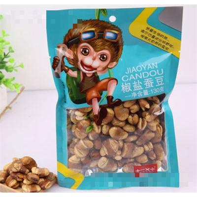 機靈猴椒鹽蠶豆130g休閑食品零食代理蜜餞果干招商