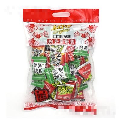 上口心420克豌豆量販裝休閑炒貨零食