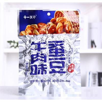加減乘除牛肉味蠶豆100g休閑零食追劇小食品代理