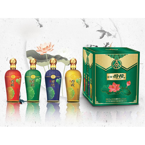 國(guó)鼎荷花酒52°2L（500ml×4）濃香型綠豆酒.jpg